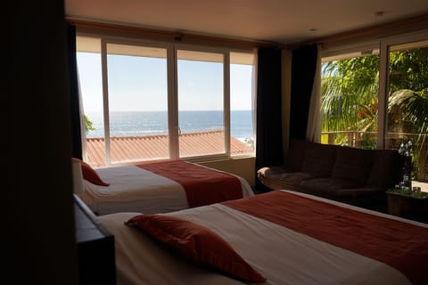 Deluxe Room, 2 Queen Beds, Partial Ocean View | View from room