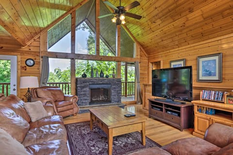 Sevierville Vacation Rental | 3BR | 4BA | 2,016 Sq Ft | Stairs Required