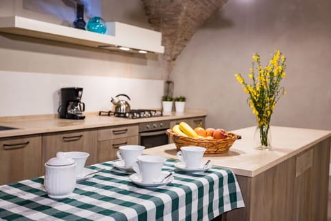 Dining room and kitchen