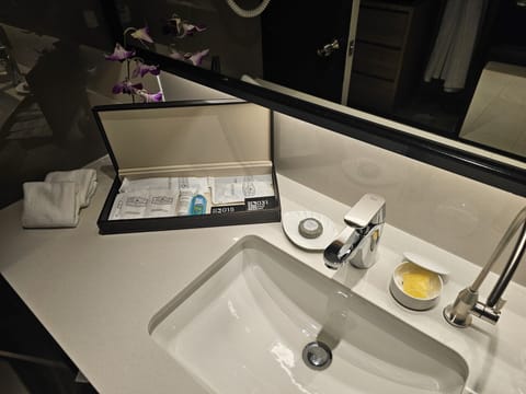 Premier Suite | Bathroom amenities | Shower, free toiletries, hair dryer, bathrobes