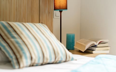 Get a peaceful night sleep in our cozy bedroom.