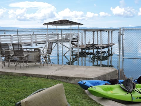 2 double sit on top kayaks for your use. Boat lift and 2 jet ski lifts.
