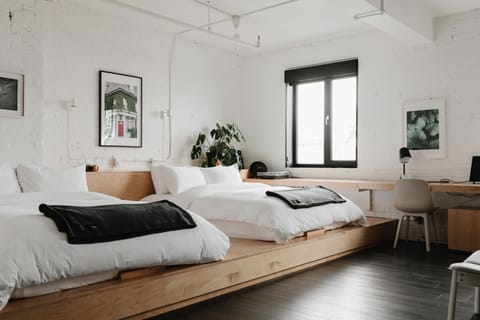 Design Double Room, 2 Queen Beds | Egyptian cotton sheets, premium bedding, down comforters