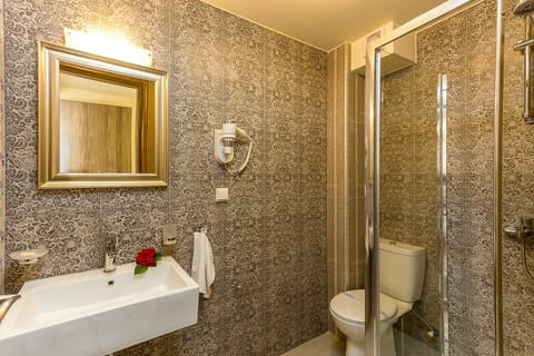 Deluxe Suite | Bathroom | Shower, rainfall showerhead, free toiletries, hair dryer