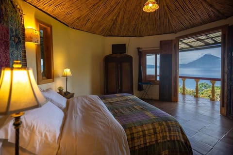 Deluxe Yurt, Lake view, 1 queen bed (Quetzal) | Premium bedding, down comforters, pillowtop beds, free WiFi
