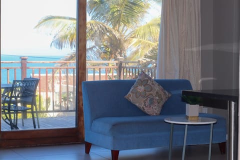 Apartment, 2 Bedrooms, Non Smoking, Sea View (5) | Living area | 40-inch LCD TV with satellite channels, TV