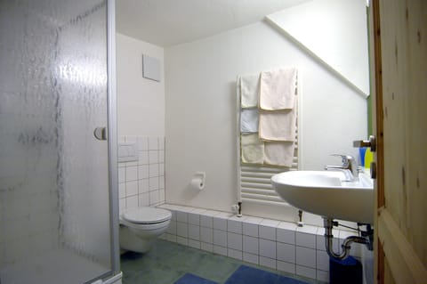 Family Room, Non Smoking (for up to 3 persons) | Bathroom | Shower, hair dryer, towels