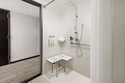 Room, 2 Double Beds | Bathroom | Shower, designer toiletries, hair dryer, towels
