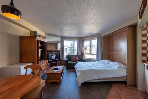 Basic Condo, 1 Bedroom (Ski-in/Ski-out) | Living area | TV