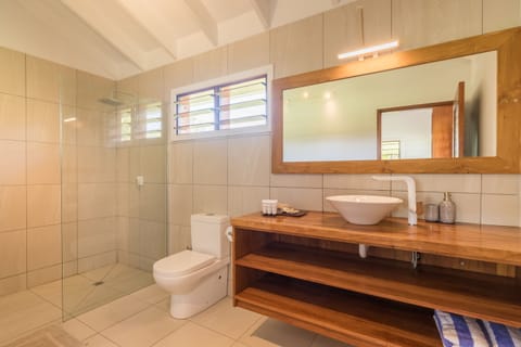 Family Villa, 2 Bedrooms | Bathroom | Shower, eco-friendly toiletries, towels, soap