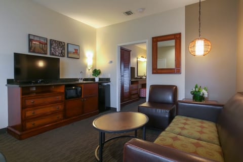 Two Room Family Suite 2 Queen Sleeper Sofa | Living area | Flat-screen TV