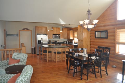 Kitchen and dining rooms.