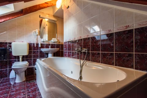 Exclusive Double Room | Bathroom | Shower, free toiletries, hair dryer, bathrobes