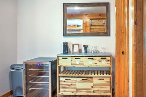 Bar w/ Mini-Fridge and Keurig