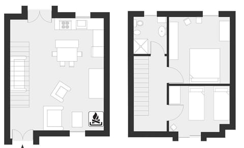 Apartment, 2 Bedrooms (APT 2) | Floor plan