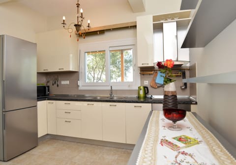 Villa, Sea View | Private kitchen | Full-size fridge, microwave, oven, stovetop