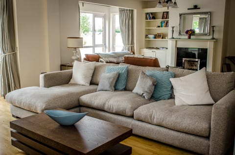 A large sitting area to watch tv, visit with friends or curl up to a book.