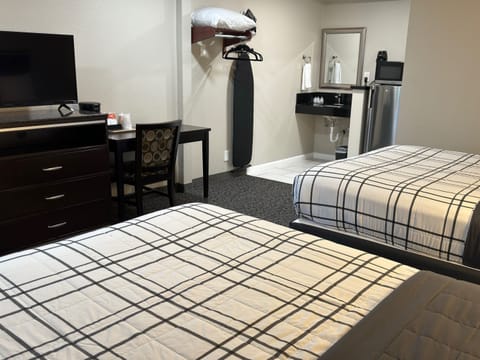 Standard Room, 2 Queen Beds | Desk, iron/ironing board, free WiFi, bed sheets