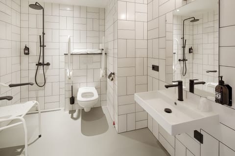 Twin Room, Accessible | Bathroom shower