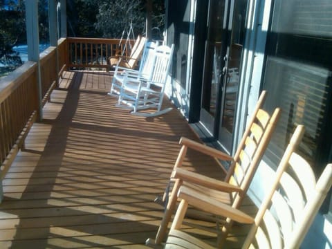 Simply Heaven in the mountians. Sit and rock or swing hearing the creek go by!