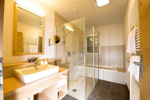 Free toiletries, hair dryer, bathrobes, towels