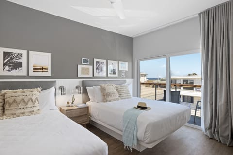 Signature Room, 2 Queen Beds, Balcony, Partial Ocean View | Premium bedding, down comforters, minibar, in-room safe