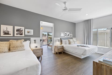 Premier Suite, Multiple Beds, Balcony, Partial Ocean View | Premium bedding, down comforters, minibar, in-room safe