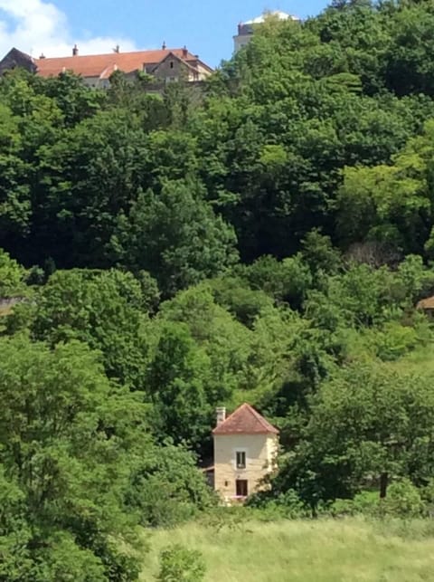 The cottage set in a beautiful orchard