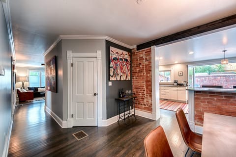 exposed brick accents