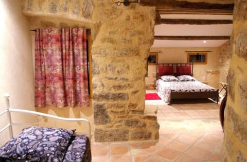 Family Quadruple Room (La chambre de la Tour) | Iron/ironing board, free cribs/infant beds, free WiFi, bed sheets