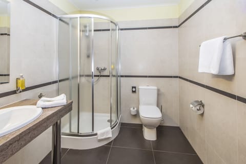 Deluxe Double Room | Bathroom | Shower, designer toiletries, hair dryer, towels