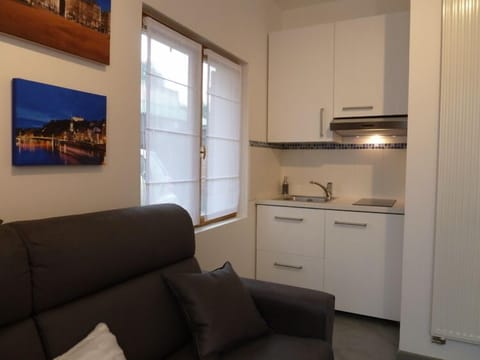 Double Room, pool view - free parking | Private kitchenette | Fridge, microwave, stovetop, espresso maker