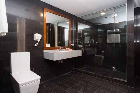 Superior Double Room | Bathroom | Shower, free toiletries, hair dryer, bathrobes