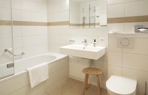 Free toiletries, hair dryer, towels