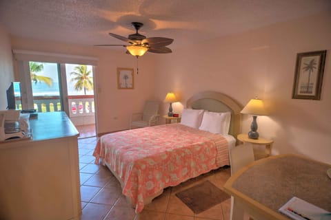 Single Room, 1 Queen Bed, Non Smoking, Ocean View | Blackout drapes, iron/ironing board, free WiFi, bed sheets