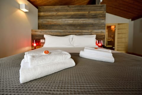 Luxury Suite, Terrace (Private Pool and Sauna) | Hypo-allergenic bedding, minibar, in-room safe, individually decorated