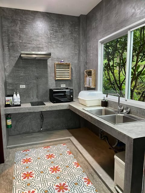 Hilltop Pool Villa 1 | Private kitchen | Mini-fridge, coffee/tea maker, electric kettle