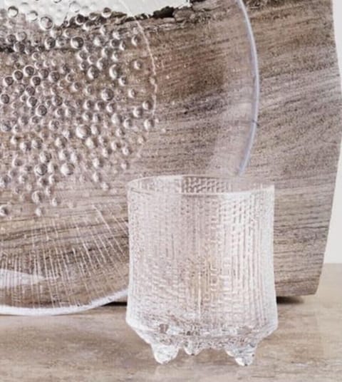 Feel in love with these iittala glasses! I have plastic cups for the outside!