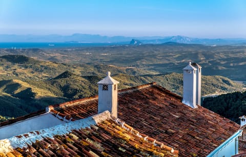 Roof tops of Gaucin from a nearby restaurant
