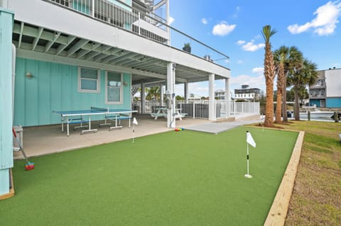 Backyard Putting Green, Bocce Ball, and Ping Pong