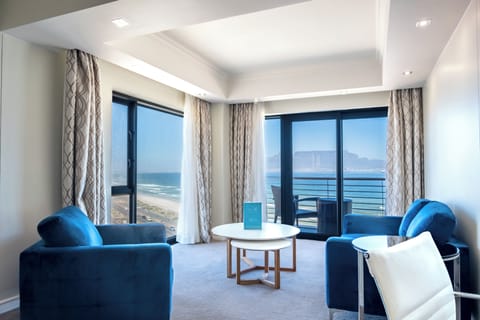 Sea Facing Table Mountain Junior Suite With Balcony | Living area | Flat-screen TV