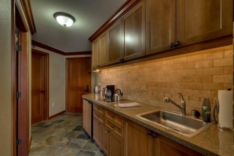 Resort style Kitchen- refrige, dishwasher, 2 burner stove top range, M/W & more.