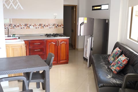 Family Studio, Kitchen (HORIZONTE 5) | Minibar, desk, free WiFi, bed sheets