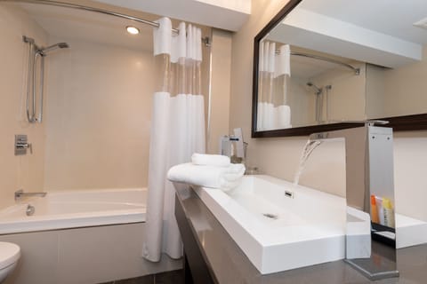Confort suite 1 king bed | Bathroom | Free toiletries, hair dryer, towels