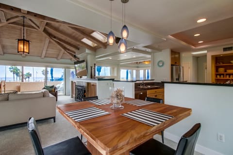 You can see the ocean from this bistro table, too.