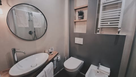 Deluxe Double Room | Bathroom | Shower, rainfall showerhead, free toiletries, hair dryer