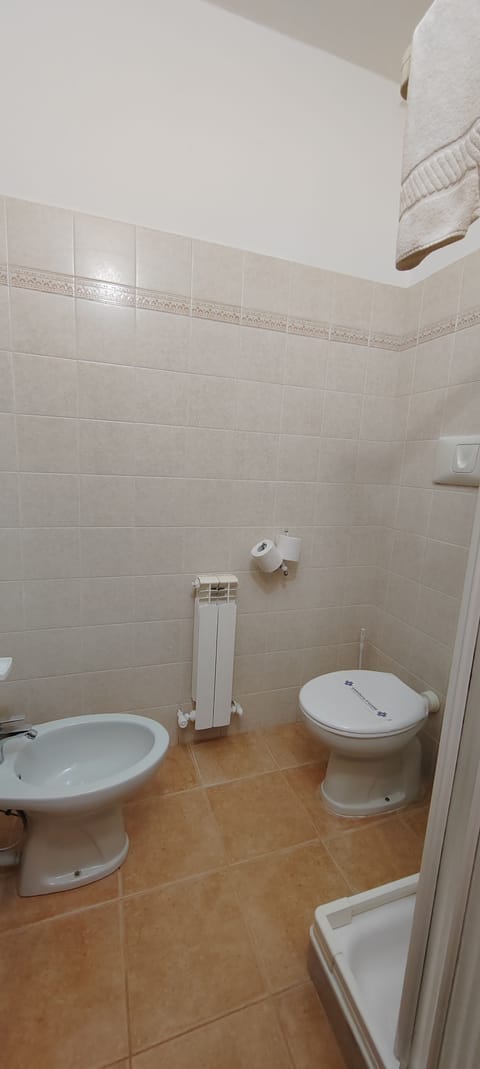 Triple Room | Bathroom | Shower, hair dryer, bathrobes, slippers