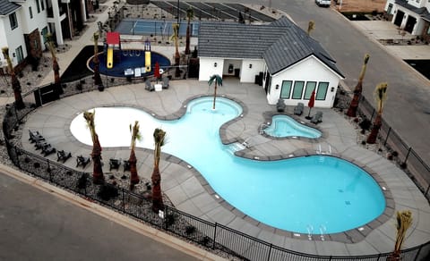 Cool off during the hot summer months with a resort pool, splash pad, and hot tub — fun for kids, relaxing for adults.