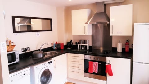 Premium Apartment, 1 Bedroom | Private kitchenette | Full-size fridge, microwave, oven, stovetop