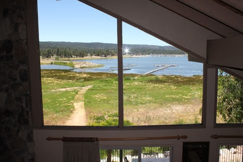 View of pathway to the dock from the loft